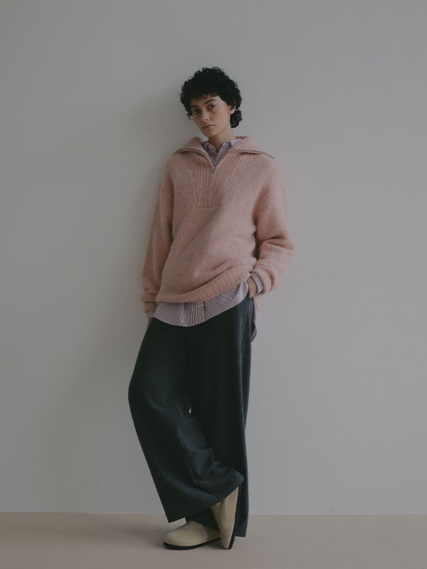 ウーリーセミワイドパンツ