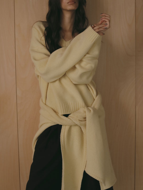 最安値‼️新品未使用タグ付き　ETRE TOKYO レイヤードニットラップスカート レイヤードニットラップスカート(F GREY): グッズ │ ETRE TOKYO