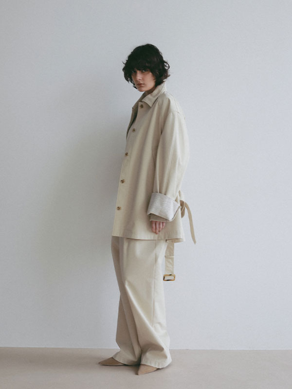 ステンカラーボンディングコート