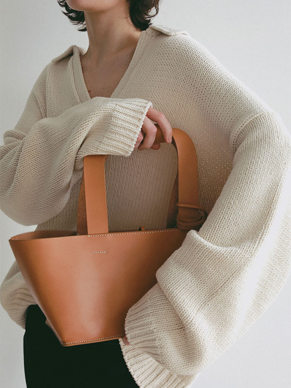 タンドレザートートバッグ