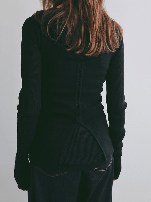 レースアップ2wayニットタンク