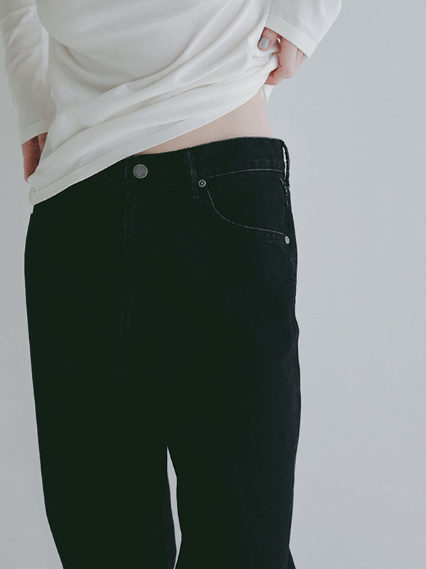 ハイライズストレートデニム(S BLACK): ボトムス │ ETRE TOKYO