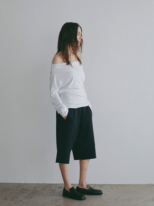 ダブルフェイスニットハーフパンツ