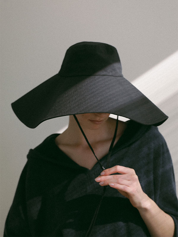 ワイドブリムシェードハット