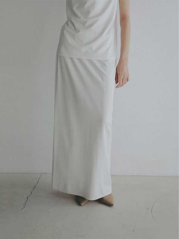 キュプラジャージロングスカート