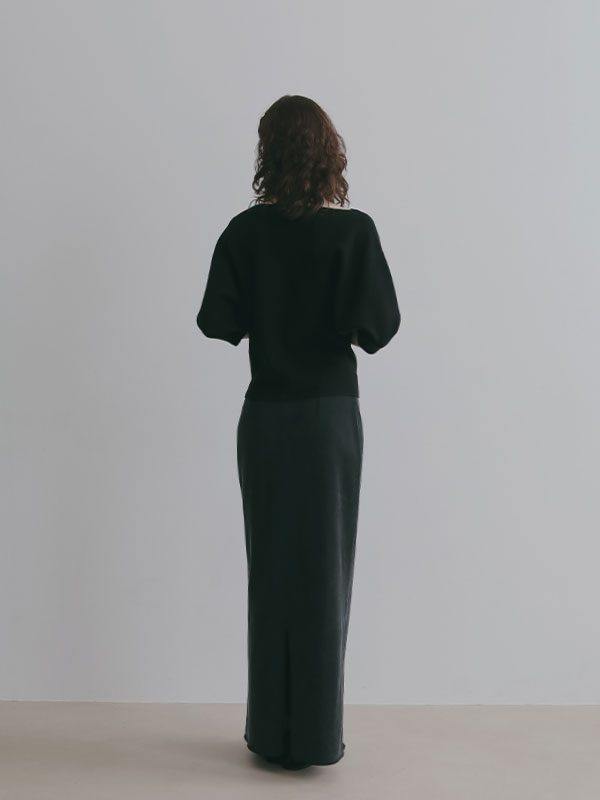 キュプラジャージロングスカート