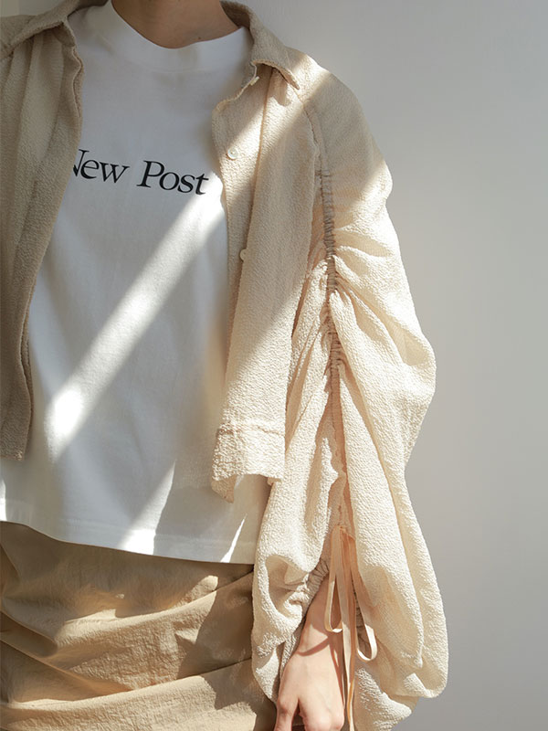 シャーリングシアーブラウス