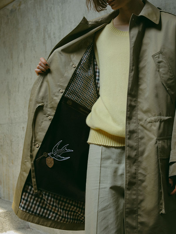 Aquascutum×ETRE TOKYOスワロウモチーフワッペン