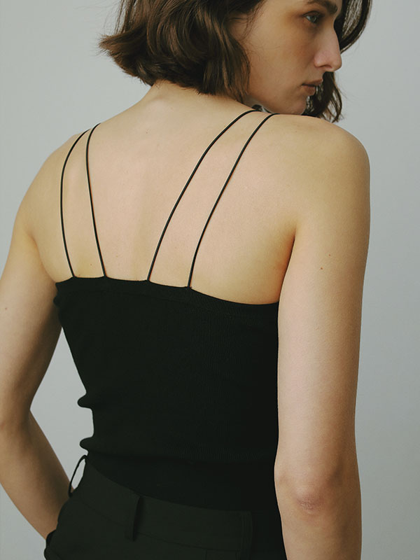 DEPENDRE Wストラップニットキャミ