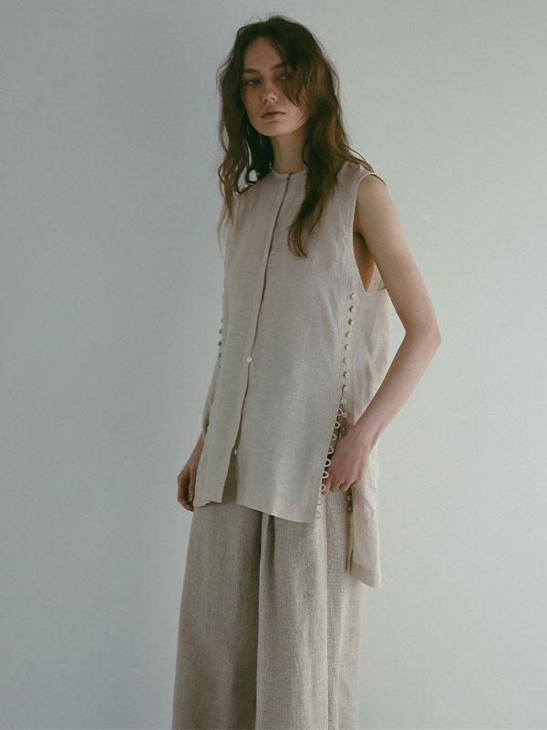 ETRE TOKYO タスマニアウール サイドスリットトップス etre tokyo  