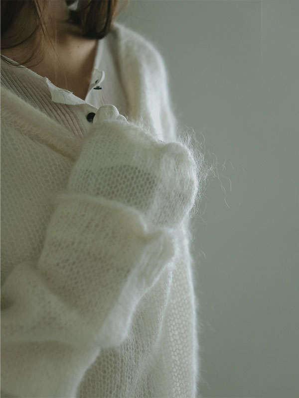 スーパーキッドモヘヤニットプルオーバー