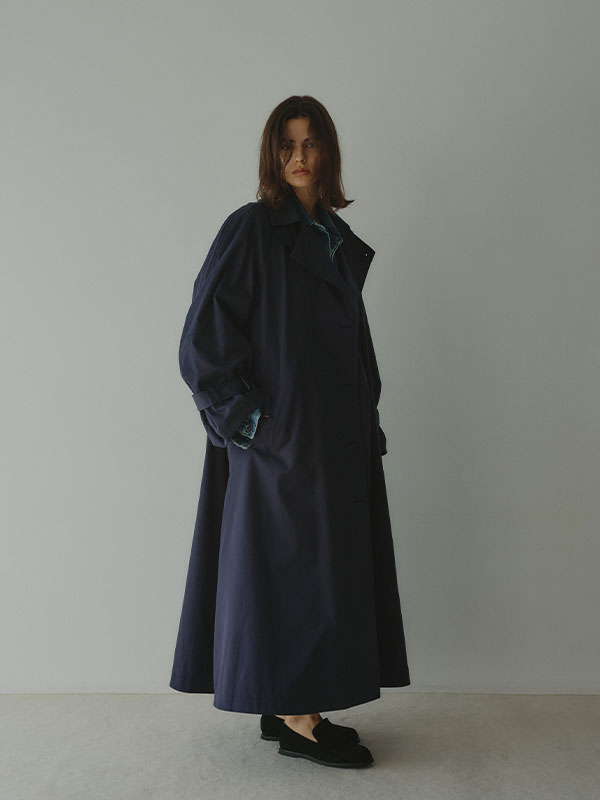 【新品未使用】ETRETOKYOウールチノコンシャススリーブトレンチコート ウールチノコンシャススリーブトレンチコート(S WHITE): ETRE