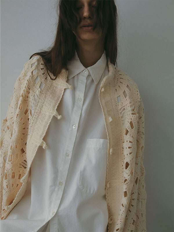 エンブロイダリーニットジャケット