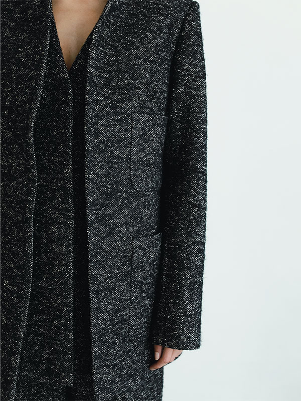 SANTEヘリンボーンツィードジャケット