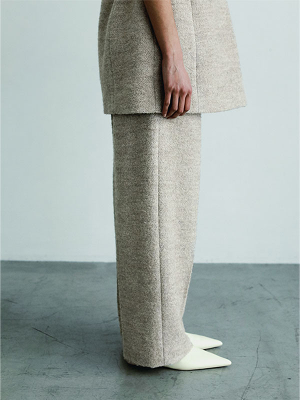 SANTEヘリンボーンツィードパンツ