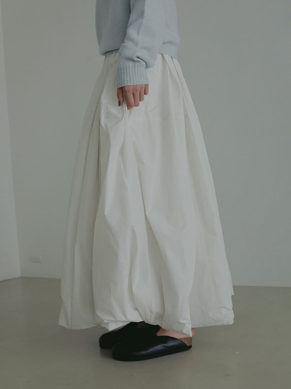 ボリュームバルーンロングスカート