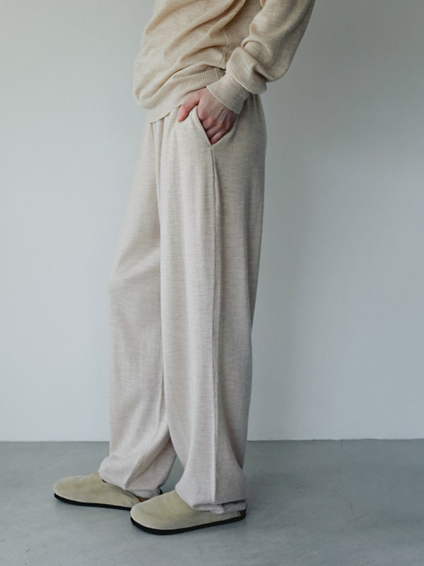 SANTEウールカシミヤニットパンツ