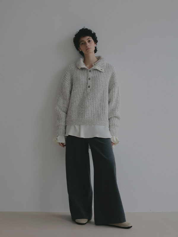 ウーリーセミワイドパンツ