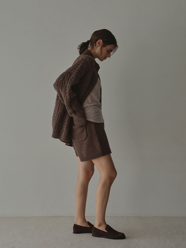 ローゲージニットショートパンツ