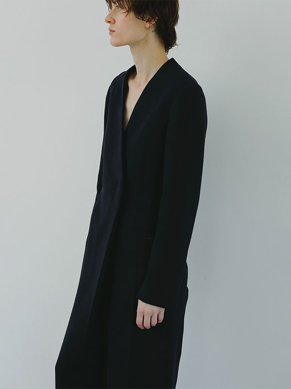 SANTEテーラードノーカラーオールインワン