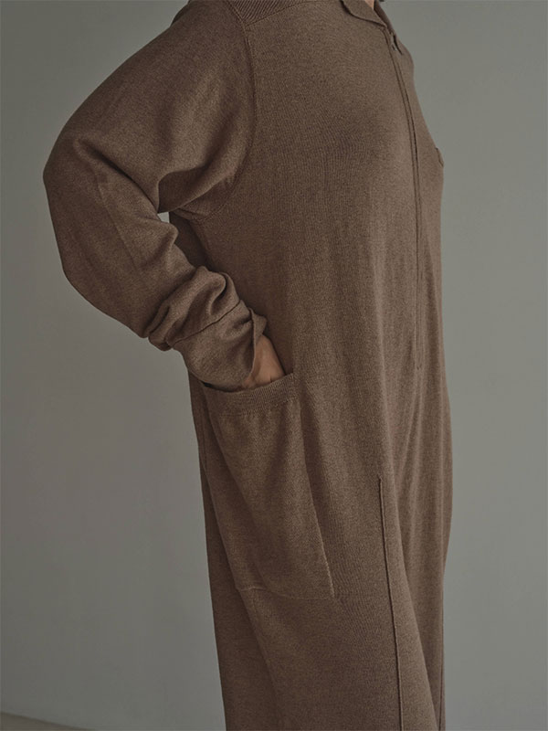 ハイゲージニットオールインワン(S BEIGE): ワンピース │ ETRE TOKYO