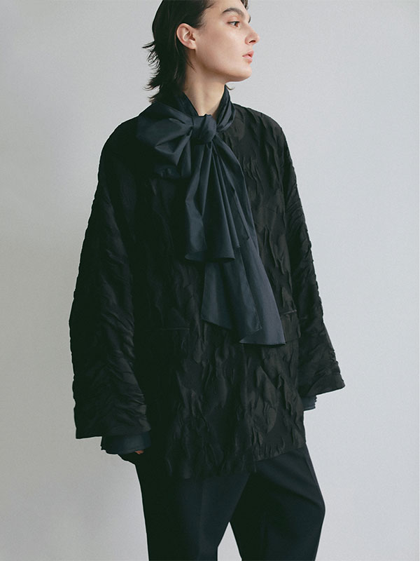 SANTEドルマンスリーブジャガードコート