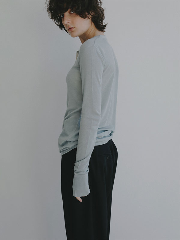 ウールフライスヘンリーネックプルオーバー