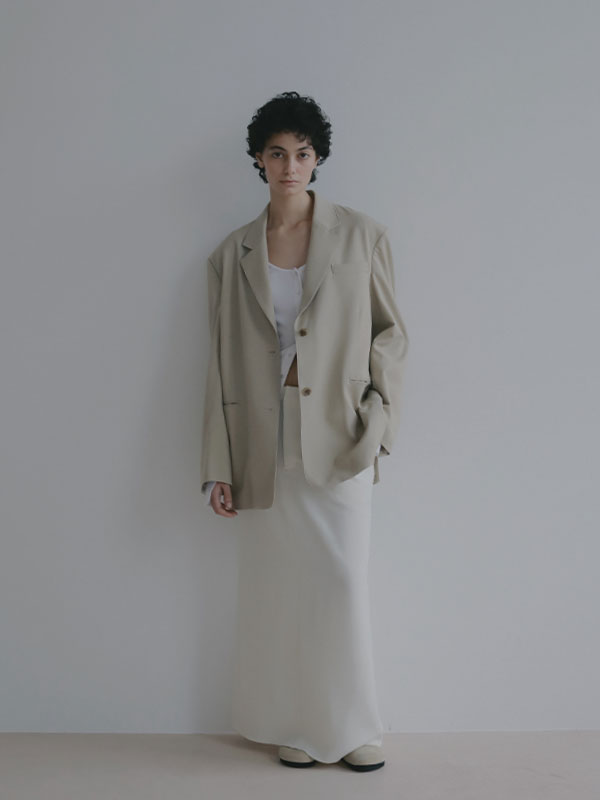 ダブルフェイスIラインスカート