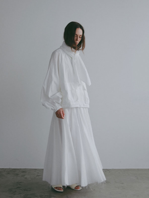 スカーフライトシャツブルゾン