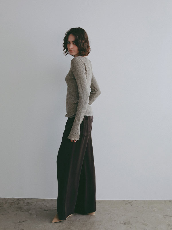 リネンヘルシーニットプルオーバー