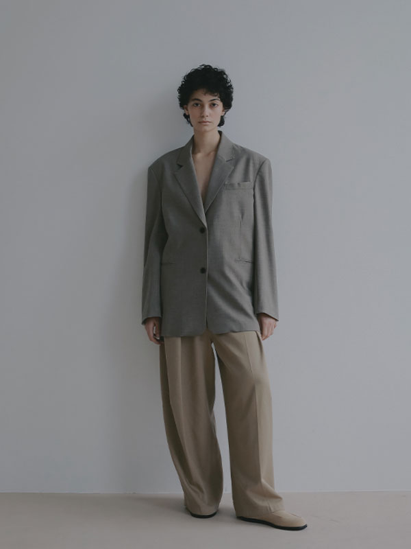 ソフトコットンタックカーブパンツ