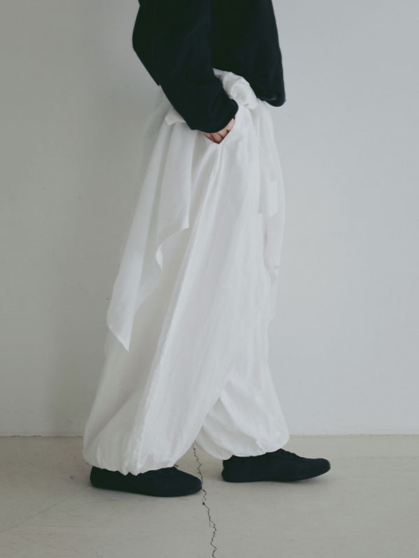 ダブルガーゼバレルパンツ