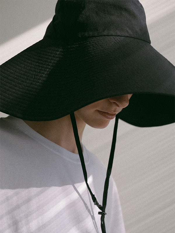 ワイドブリムシェードハット