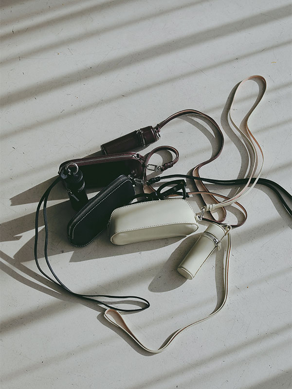 タンドレザージップサングラスケース