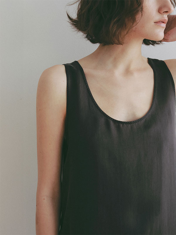 2Wayヘムレースキュプラタンクトップ