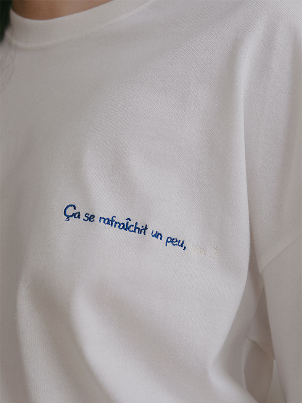 メッセージエンブロイダリーロンTee