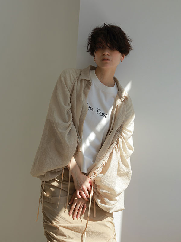 シャーリングシアーブラウス