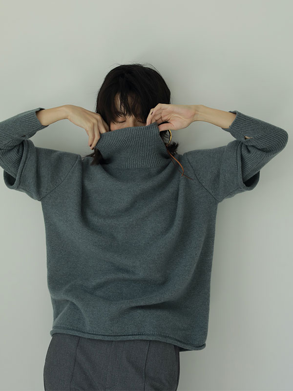 ツーピースレイヤードニット