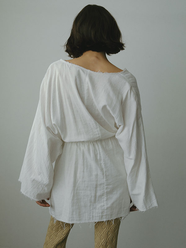 ガーゼワッシャーカシュクールトップス(F WHITE): トップス │ ETRE 