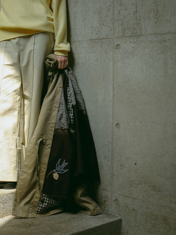 Aquascutum×ETRE TOKYOスワロウモチーフワッペン(F BLUE