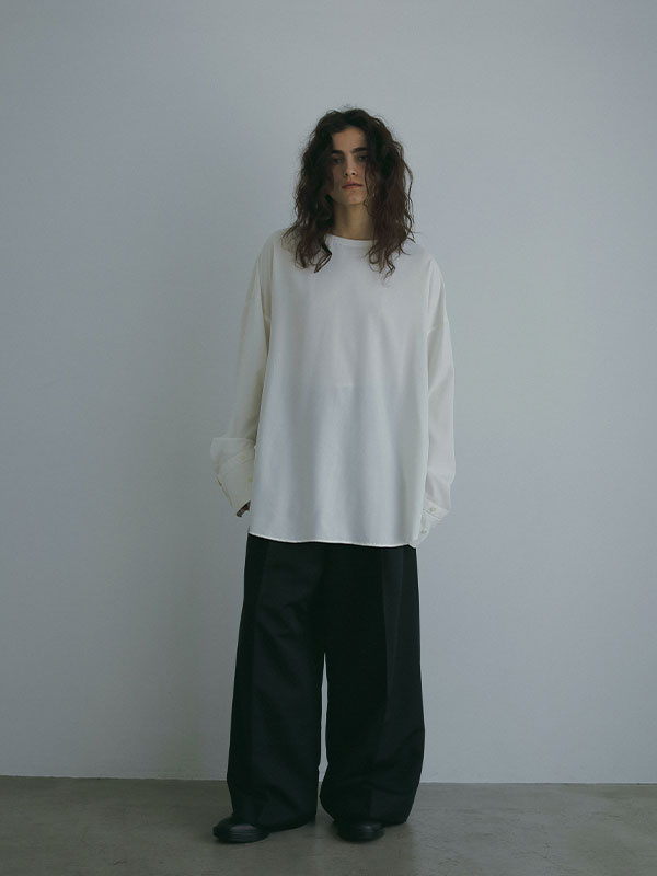 ハイウエストシャンタンワイドパンツ