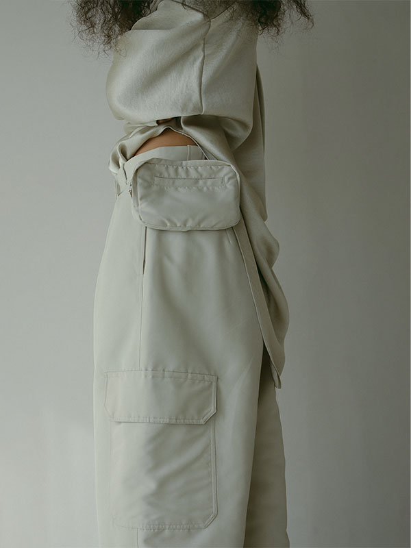 ウエストバッグパディングワークパンツ