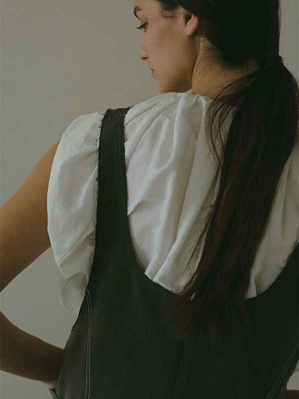 カットオフジャンパースカート(S GREY): ワンピース │ ETRE