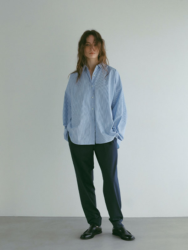 three dots パウダリーコットンジョガーパンツ