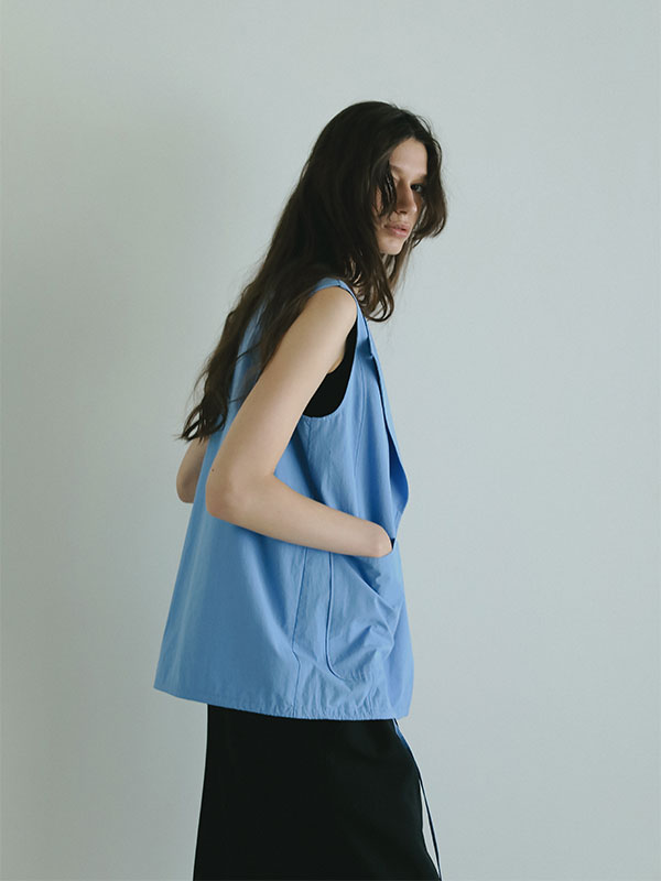 スリーブレスシャツジャケット