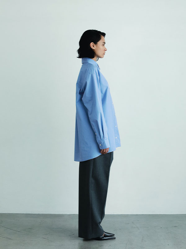 SANTEハイカウントセンタークリースシャツ