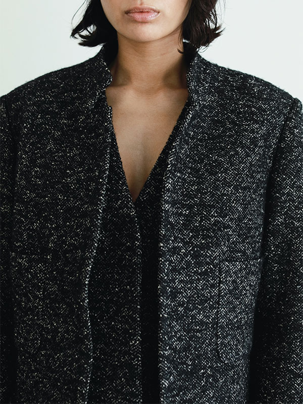 SANTEヘリンボーンツィードジャケット