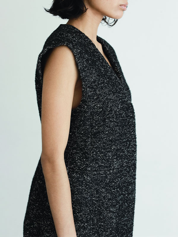 SANTEヘリンボーンツィードベスト