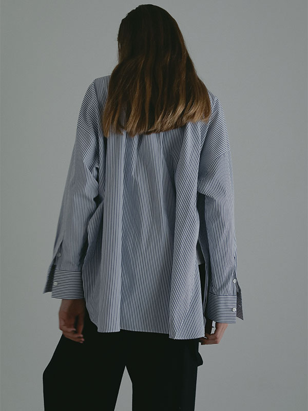 neau ストライプシャツ black-label-ss25-14666348-s-