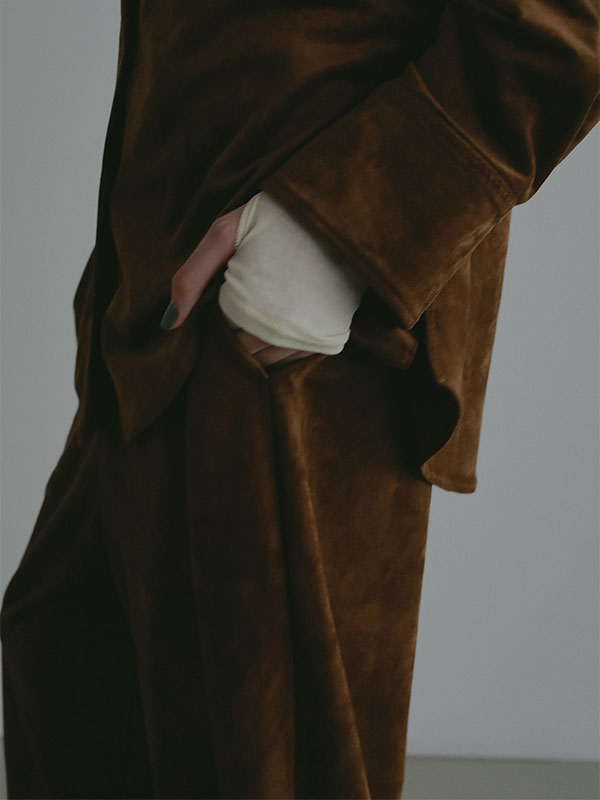 フェイクスウェードリラクシーパンツ